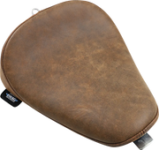 Drag Specialties Bobber Solo Seat - Brown Leather - For Harley Davidson
