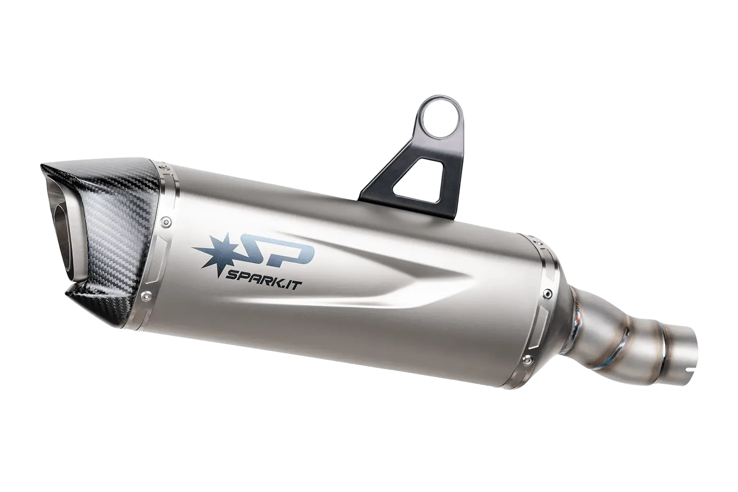 Spark Force Evo Slip-on Schalldämpfer mit Carbon Endkappe - ECE Straßenzulassung
