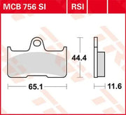 Trw Si Series Sintermetall-Offroad-Bremsbeläge - Hinten