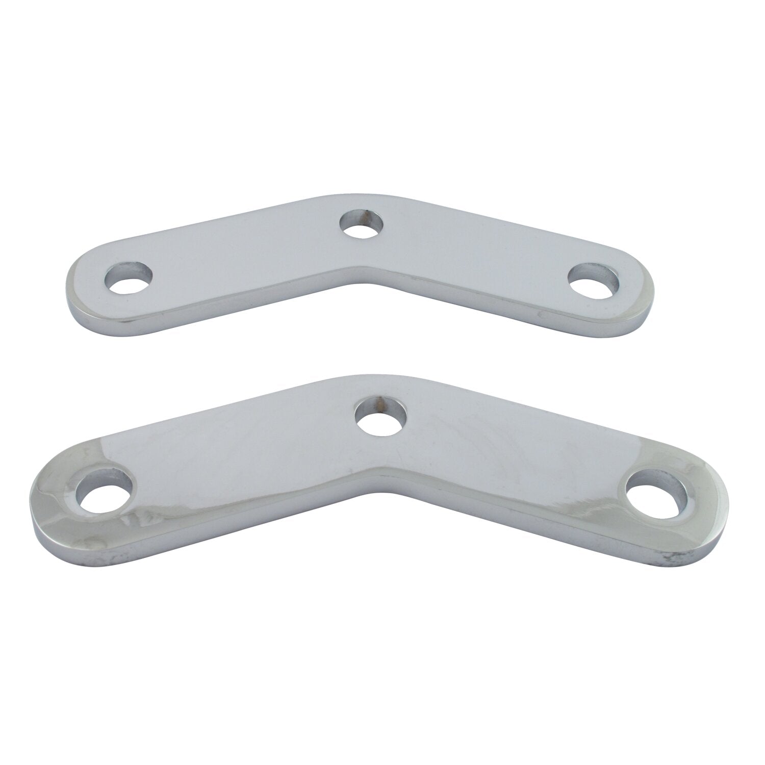 MCS Softail passenger peg riser brackets - Chrome