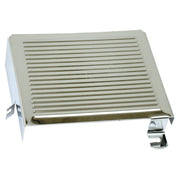 MCS Battery side cover ribbed - Chrome