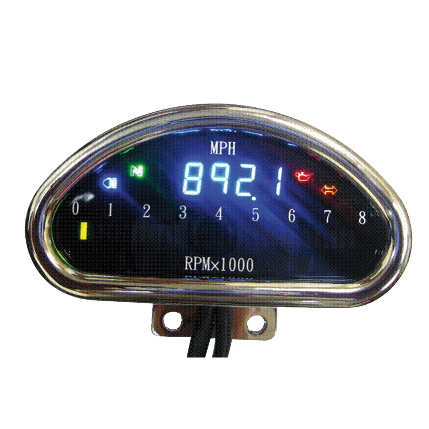 MCS Electronic cnc aluminum speedometer (mph) chrome
