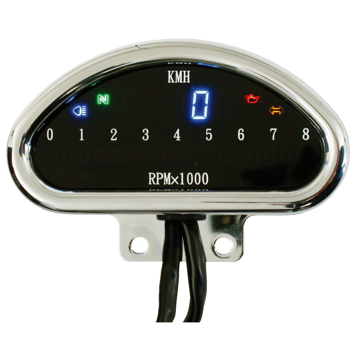 MCS Electronic cnc aluminum speedometer (kmh) chrome