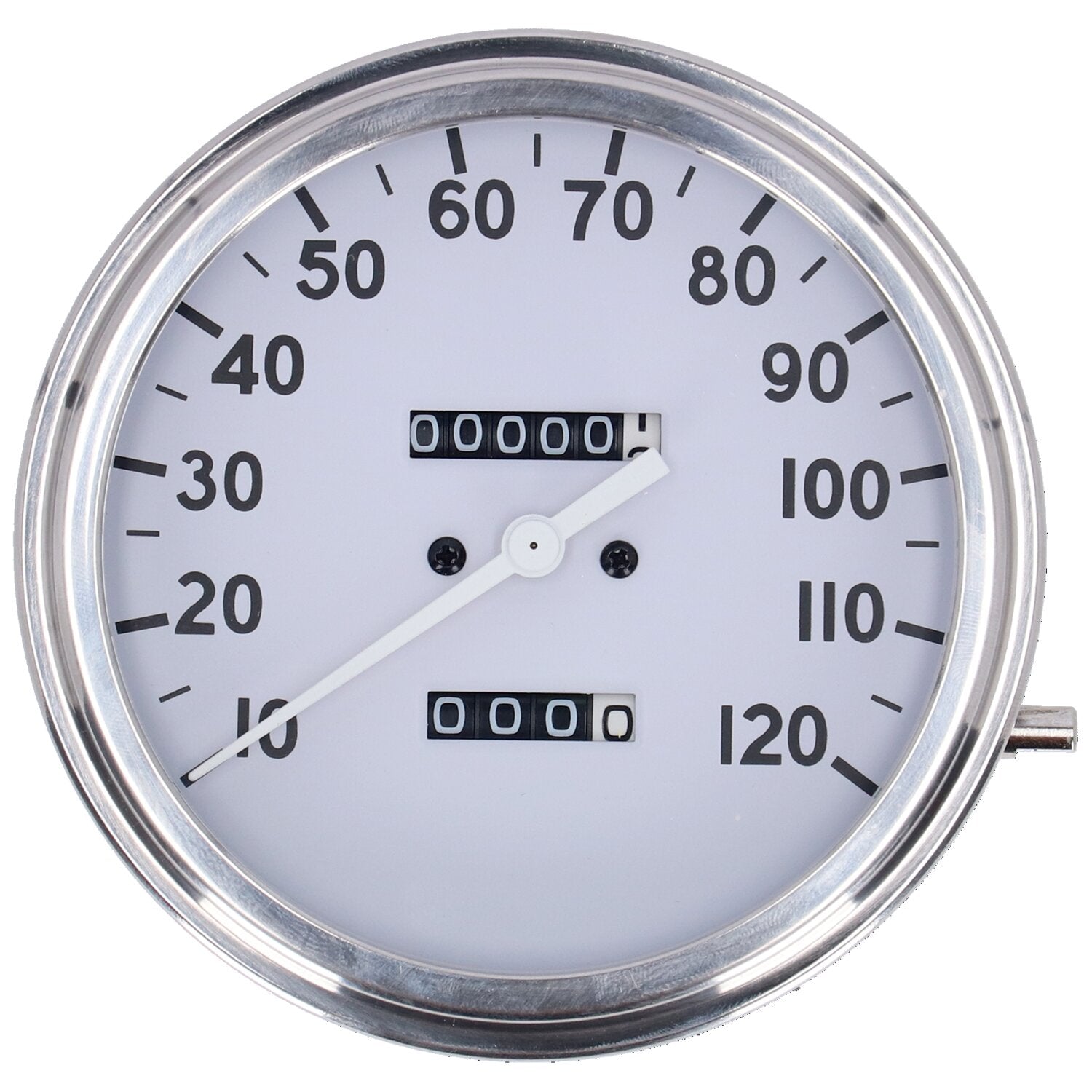 MCS FL speedometer '36-40 face' white - 2:1 mph