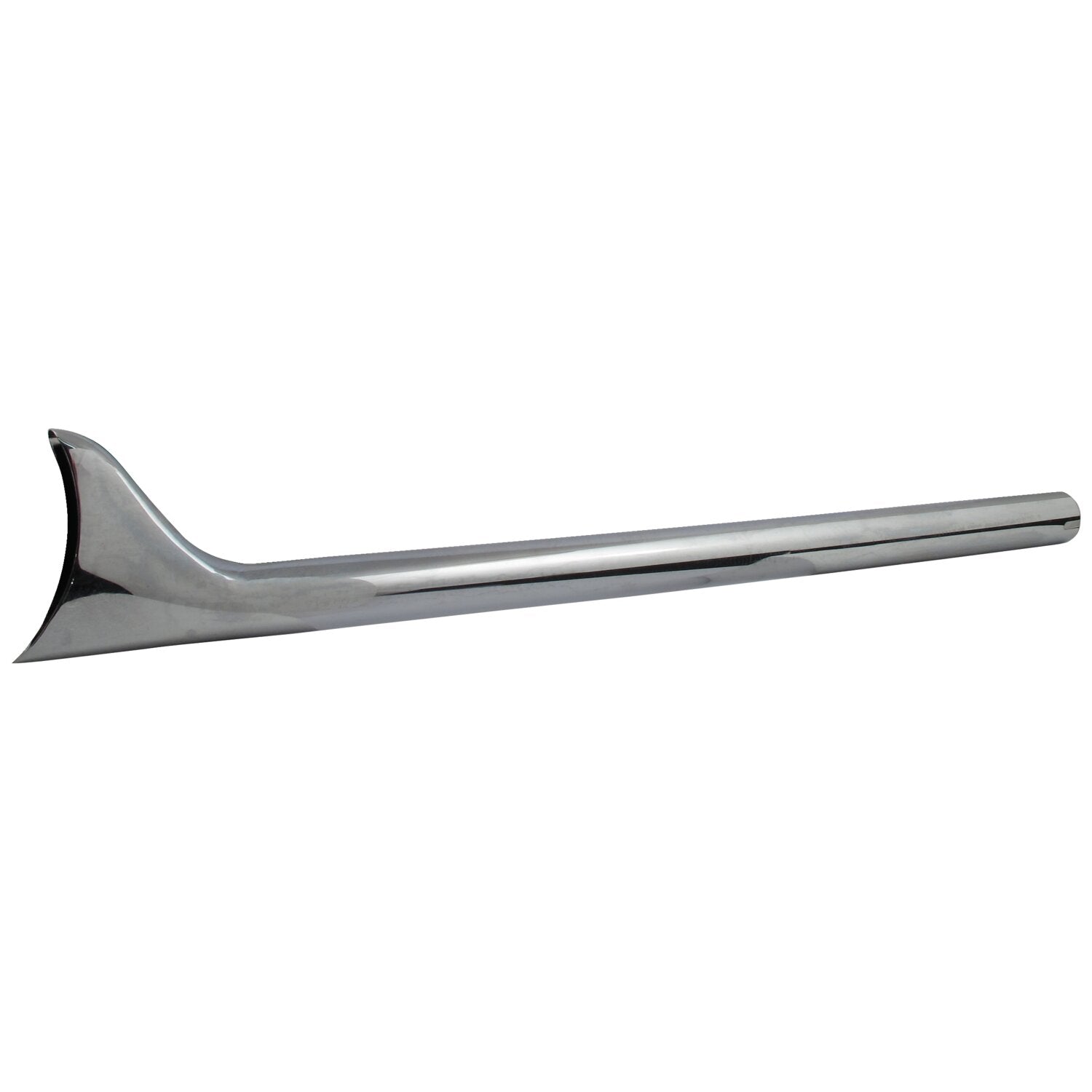 MCS Slip-on Fishtail exhaust extension 36" long chrome