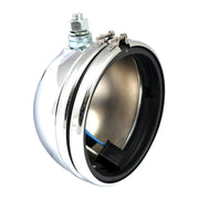 MCS OEM style 5-3/4" FX FXR XL headlamp shell only - Chrome