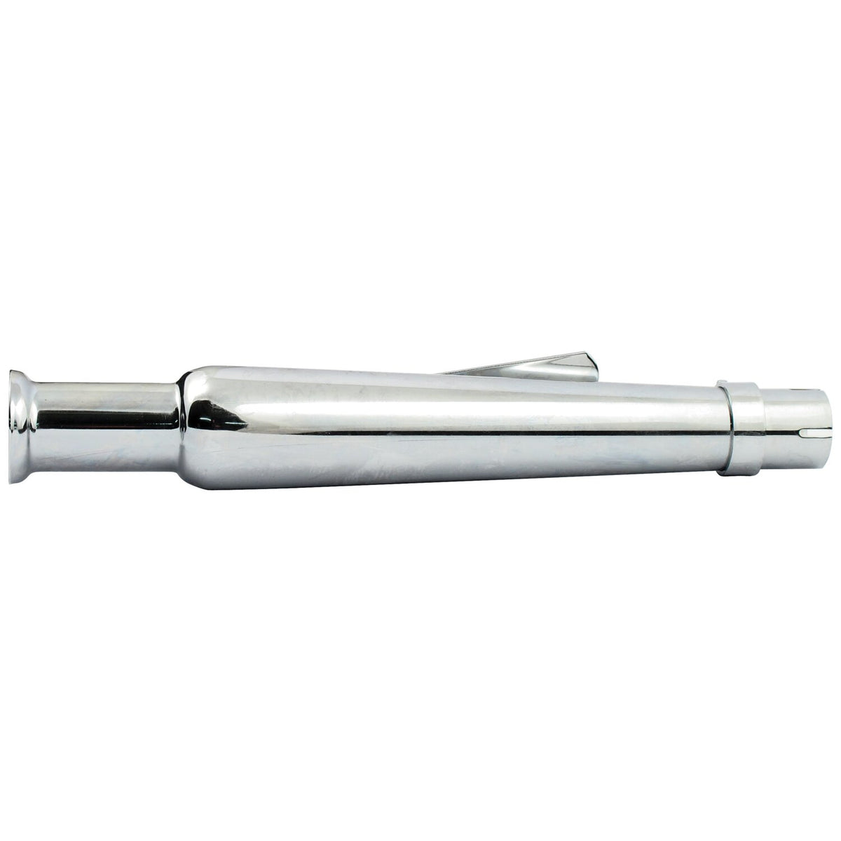 MCS Trumpet universal straight muffler 18-1/2" long chrome