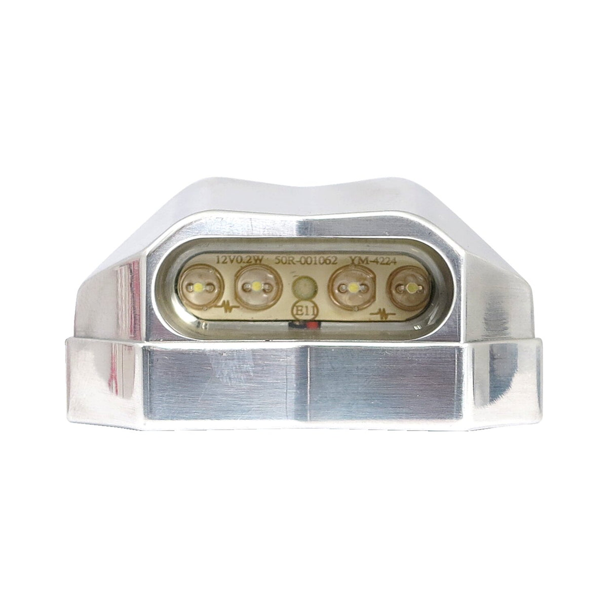 Highway Hawk LED license plate light Nitro chrome - ECE appr