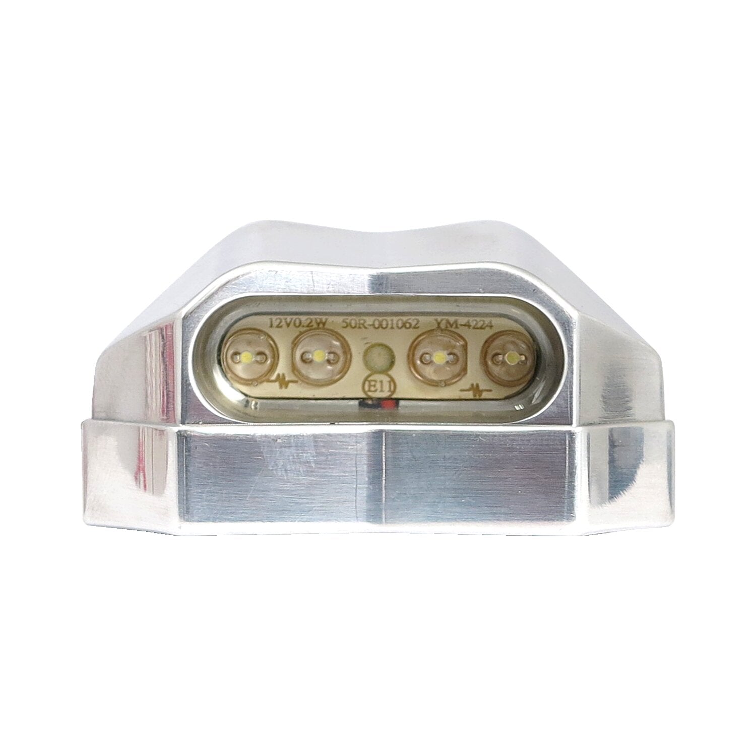 Highway Hawk LED license plate light Nitro chrome - ECE appr