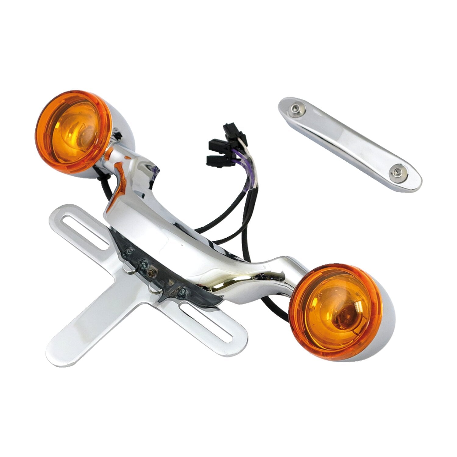 MCS Bullet turn signal bar & license plate relocation kit