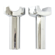 MCS OEM type style risers threaded - 4.5" rise - Chrome