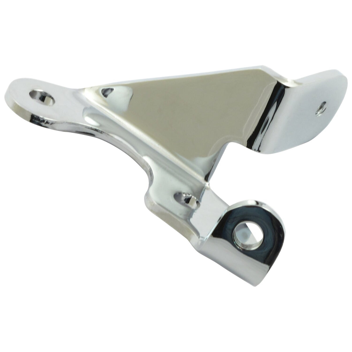 MCS Oil tank/clutch cable mounting bracket - Chrome