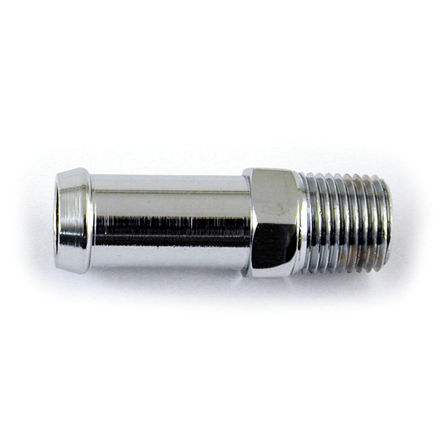 MCS Oil line fitting straight - Chrome