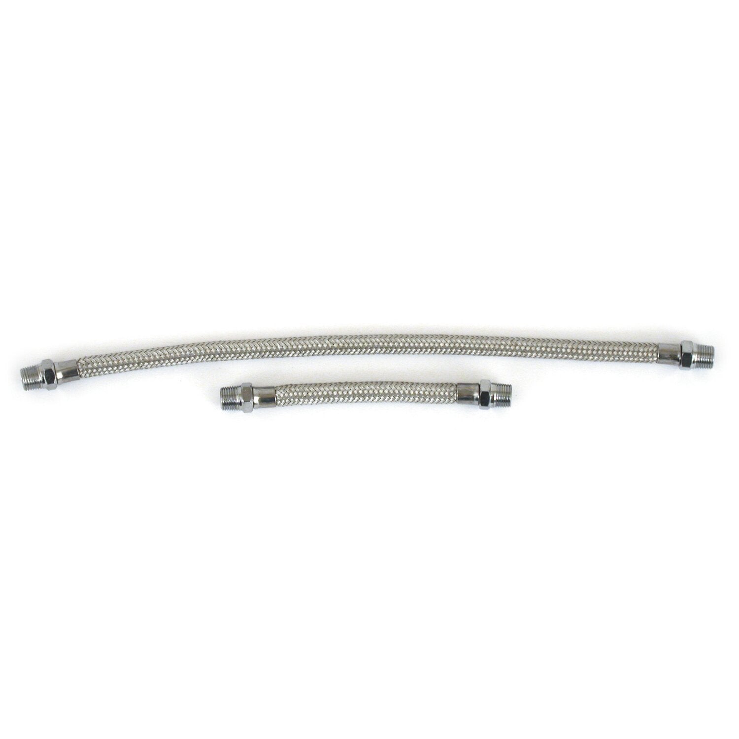 MCS Shovel rocker box oil line kit - braided stainless