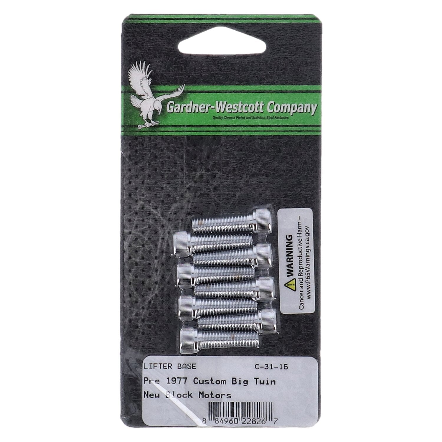 Gardner-Westcott tappet block mount kit - Allenhead chrome