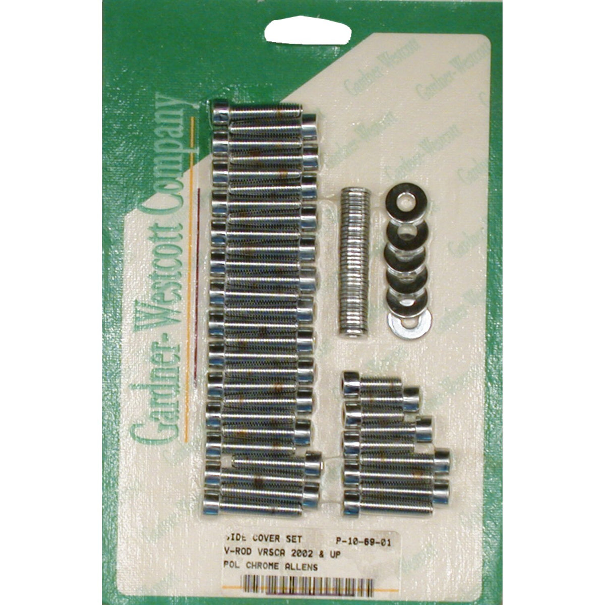 Gardner-Westcott V-Rod side cover set - pol - chr allen