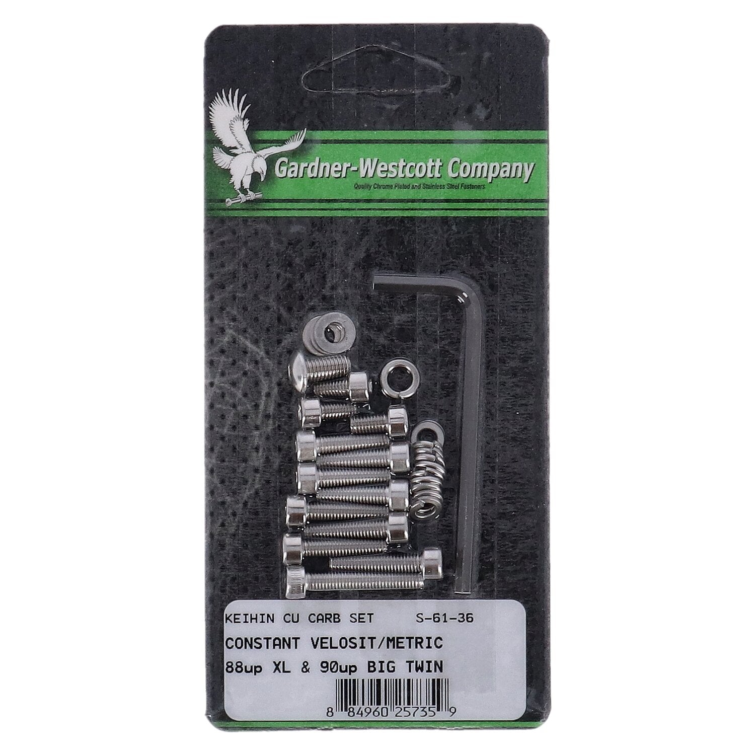 Gardner-Westcott Keihin CV floatbowl mount kit - Stainless allen
