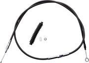 Drag Specialties Hocheffizientes schwarzes Vinyl-Kupplungsseil