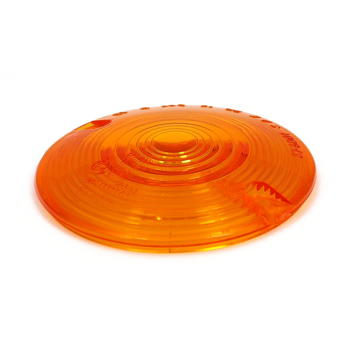 MCS Replacement turn signal lens - flat lens - Amber