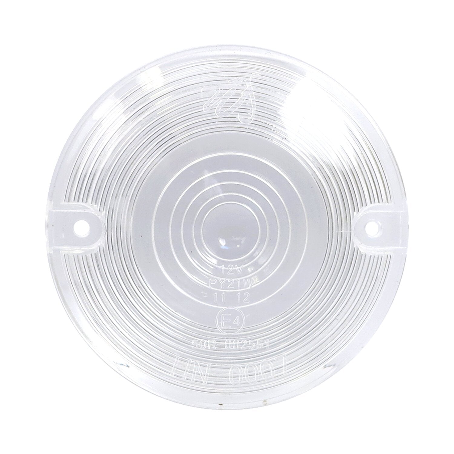 MCS Replacement turn signal lens - flat lens - Clear