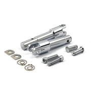 MCS Foot peg conversion bracket kit - std length - Chrome