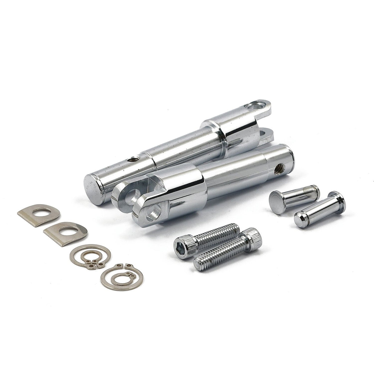 MCS Foot peg conversion bracket kit - std length - Chrome