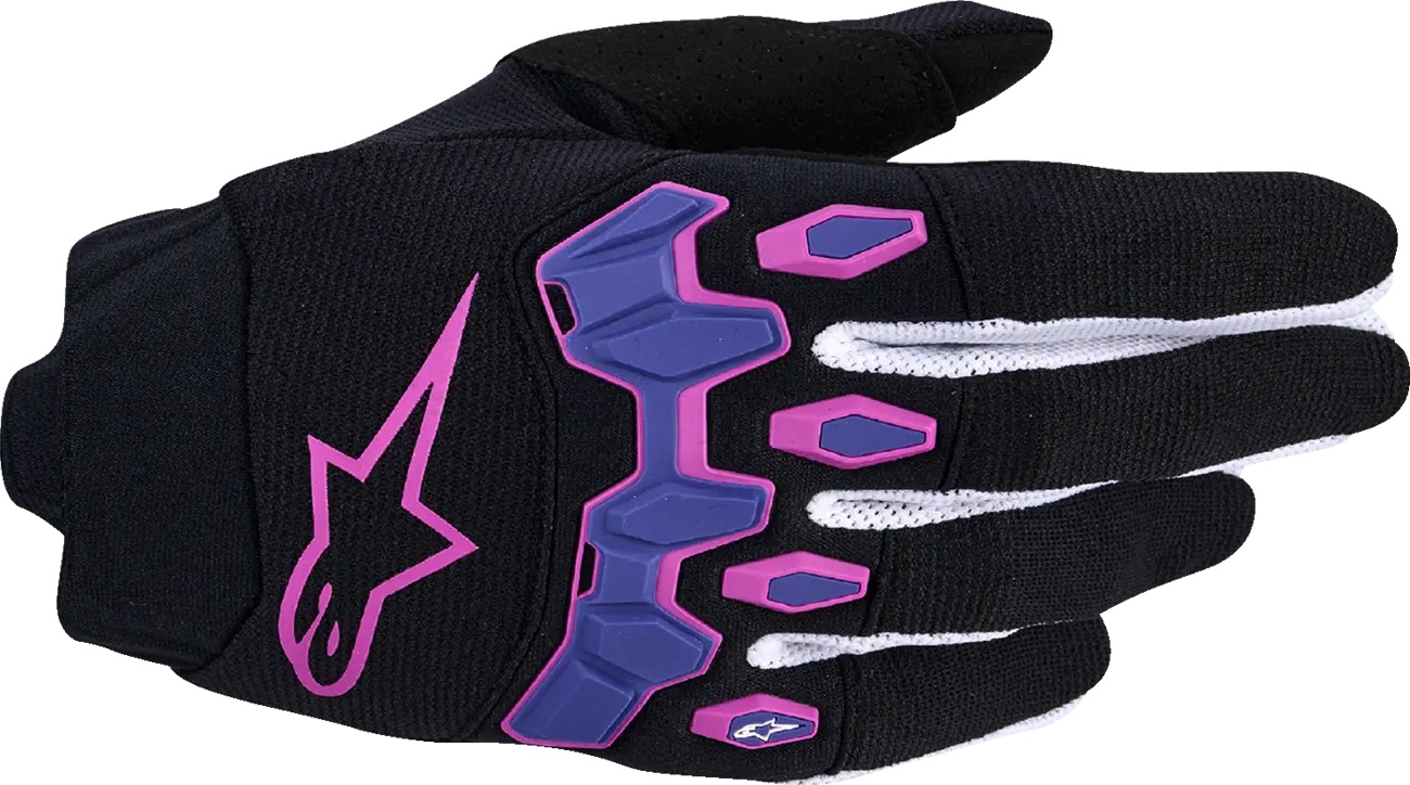 Alpinestars Full Bore V2 Mx Gloves - Black/Purple/White/Magenta