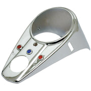 MCS 62-67 style 3-light dash cover - Chrome