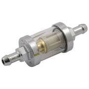 MCS Clear-view fuel filter 5/16 ID - Chrome