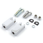 MCS OEM style XL passenger peg brackets - Chrome