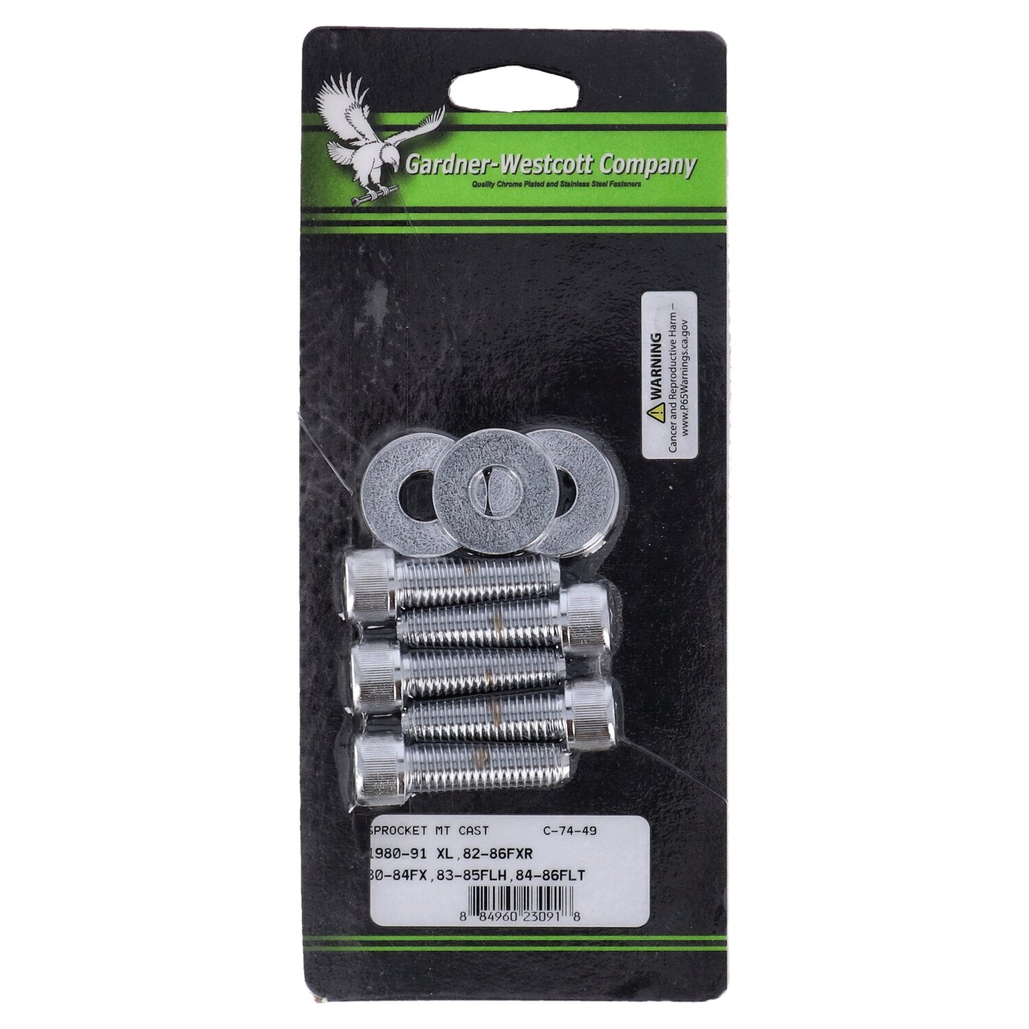 Gardner-Westcott rear belt pulley mount kit allen chrome