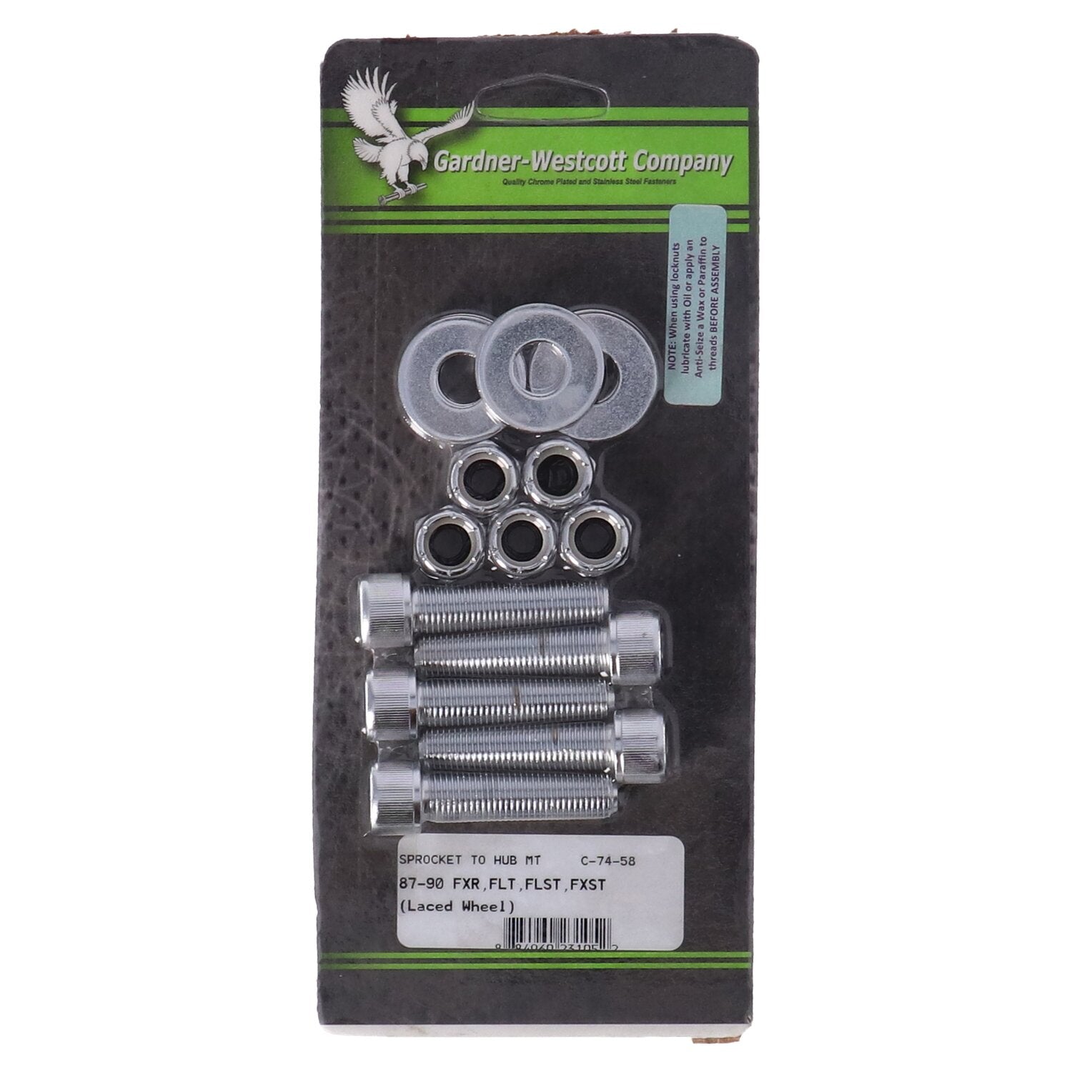 Gardner-Westcott rear belt pulley mount kit allen chrome