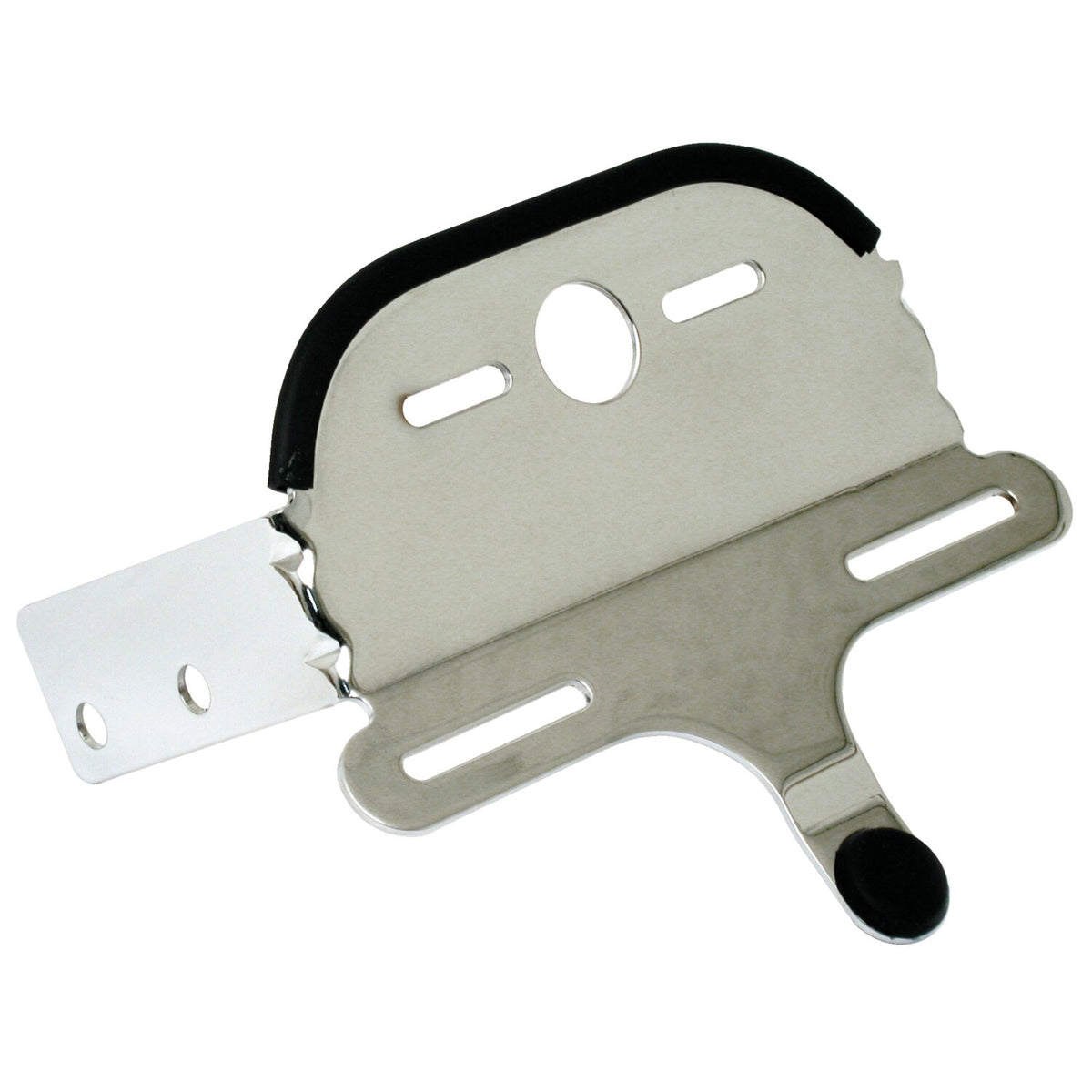 MCS Custom Fat Bob taillight bracket - Chrome - 7" wide