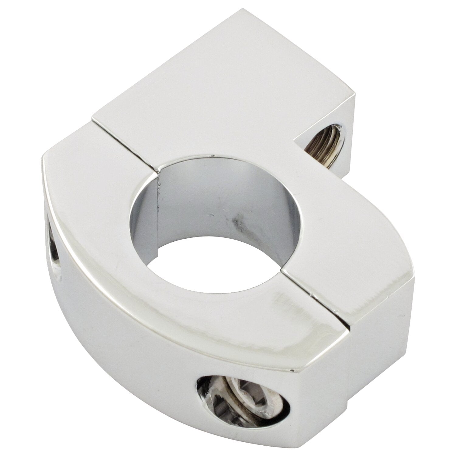 MCS Metric mirror clamp M10 x 1.25 thread - Chrome