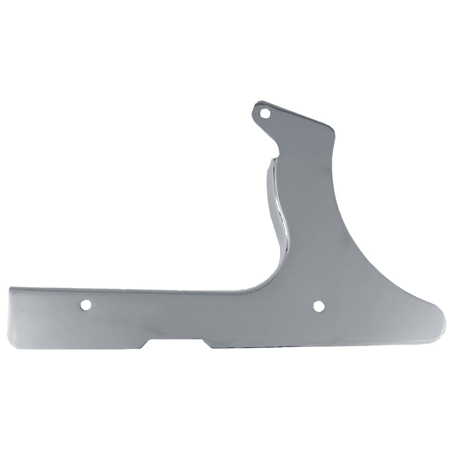 MCS Lower rear belt guard - Plain Chrome