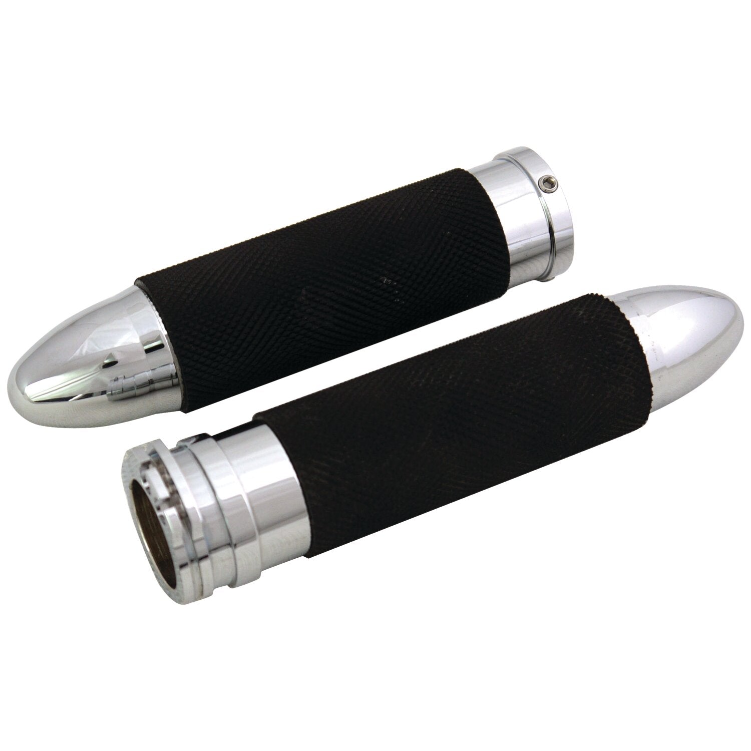 MCS Handlebar grip set Bullet - Chrome