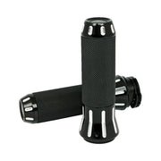 MCS Cobra billet aluminum grips - CC Black