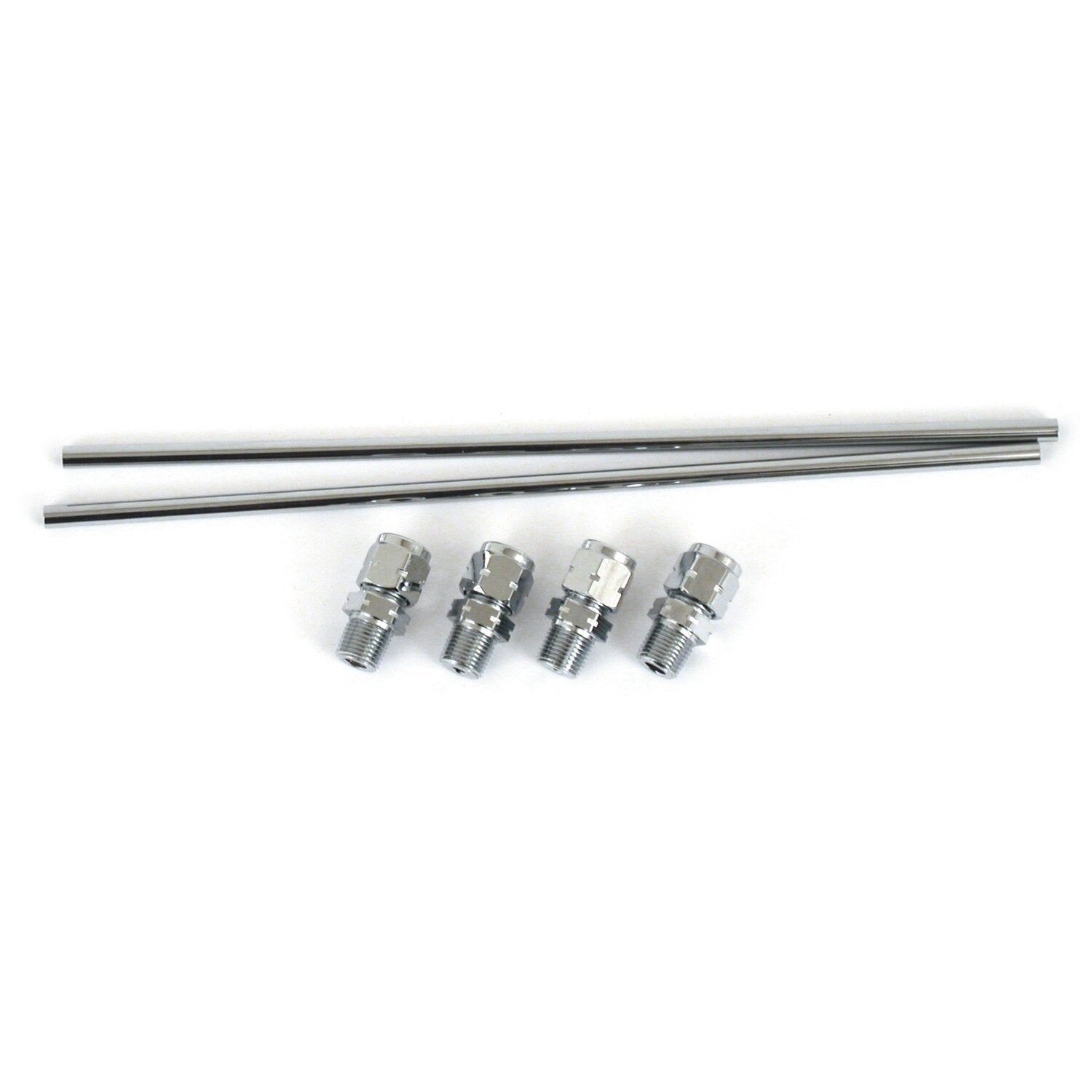 MCS Sportster rocker box oil line kit - Chrome