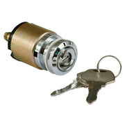 MCS FX style ignition switch 'thin' flat key - Chrome