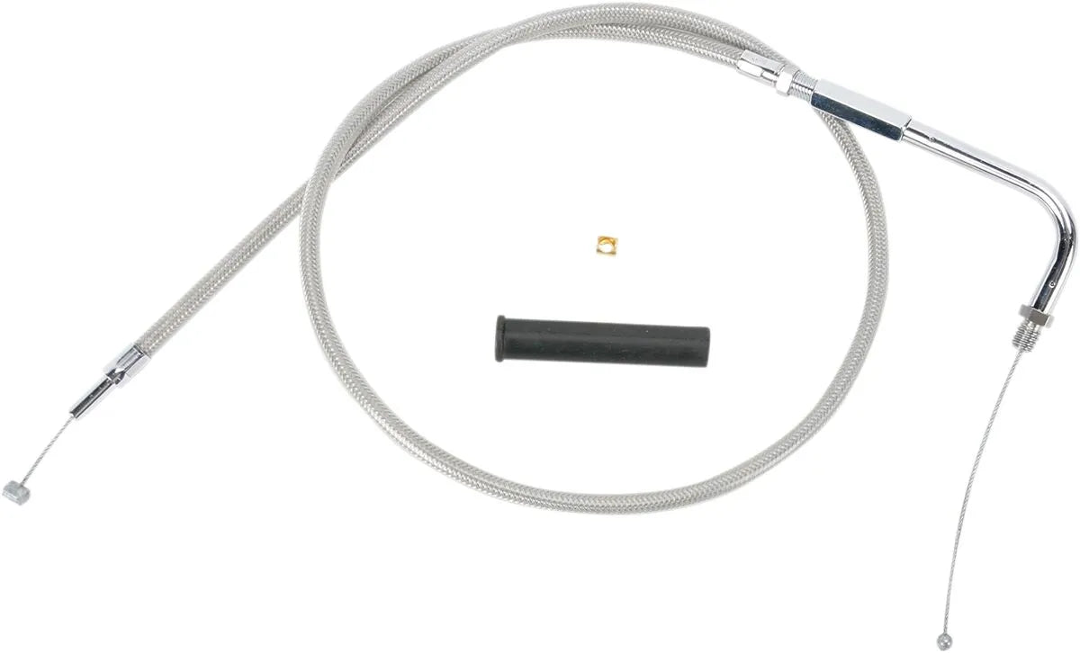 DRAG SPECIALTIES Stainless Braided Throttle Cable 36-1/2"