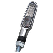 Daytona D-Light mini LED turn signal set - Chrome smoke lens