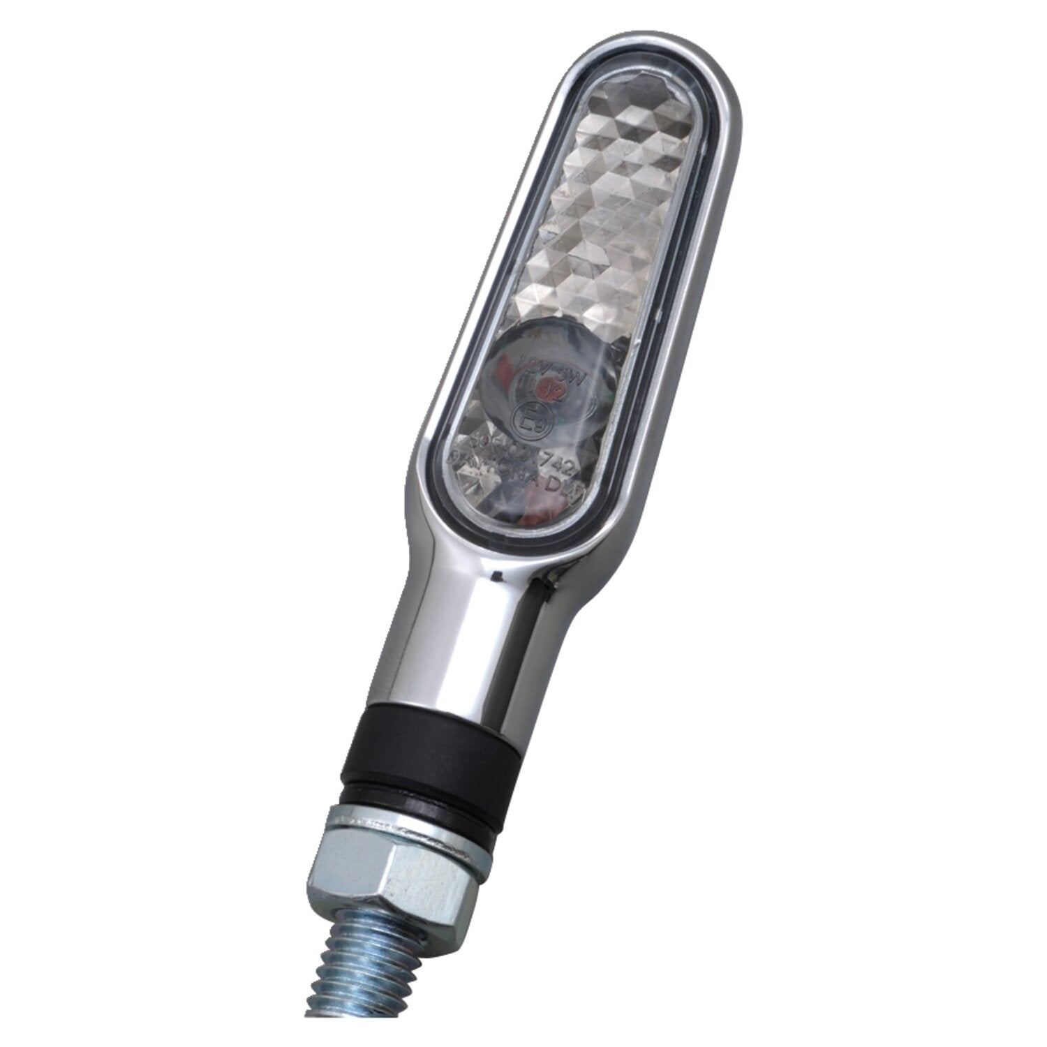 Daytona D-Light mini LED turn signal set - Chrome smoke lens