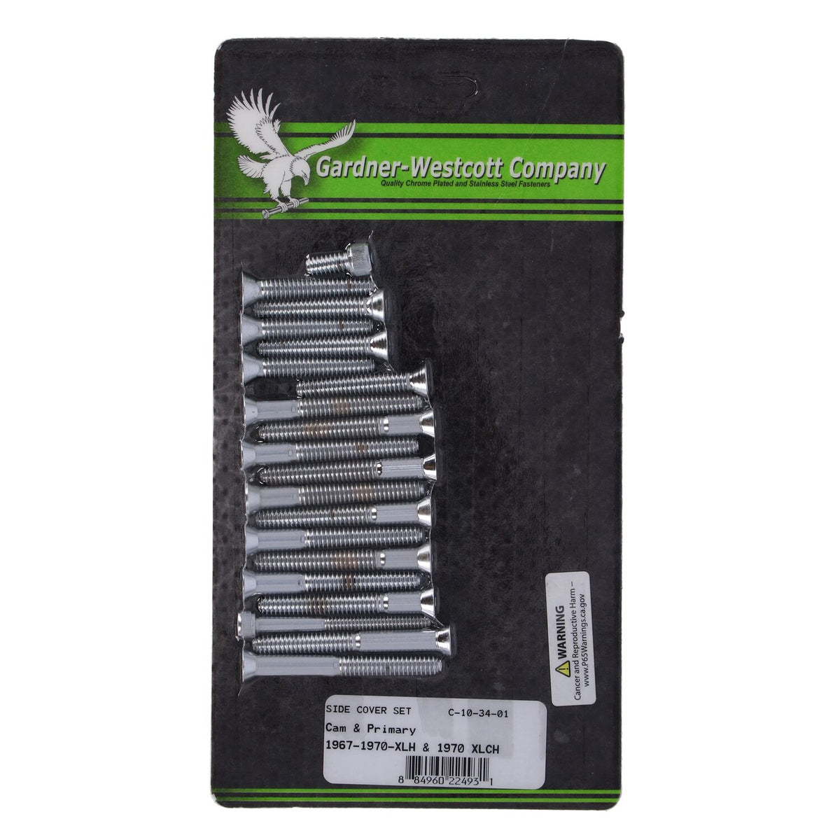 Gardner-Westcott XL side cover mount kit chrome allen