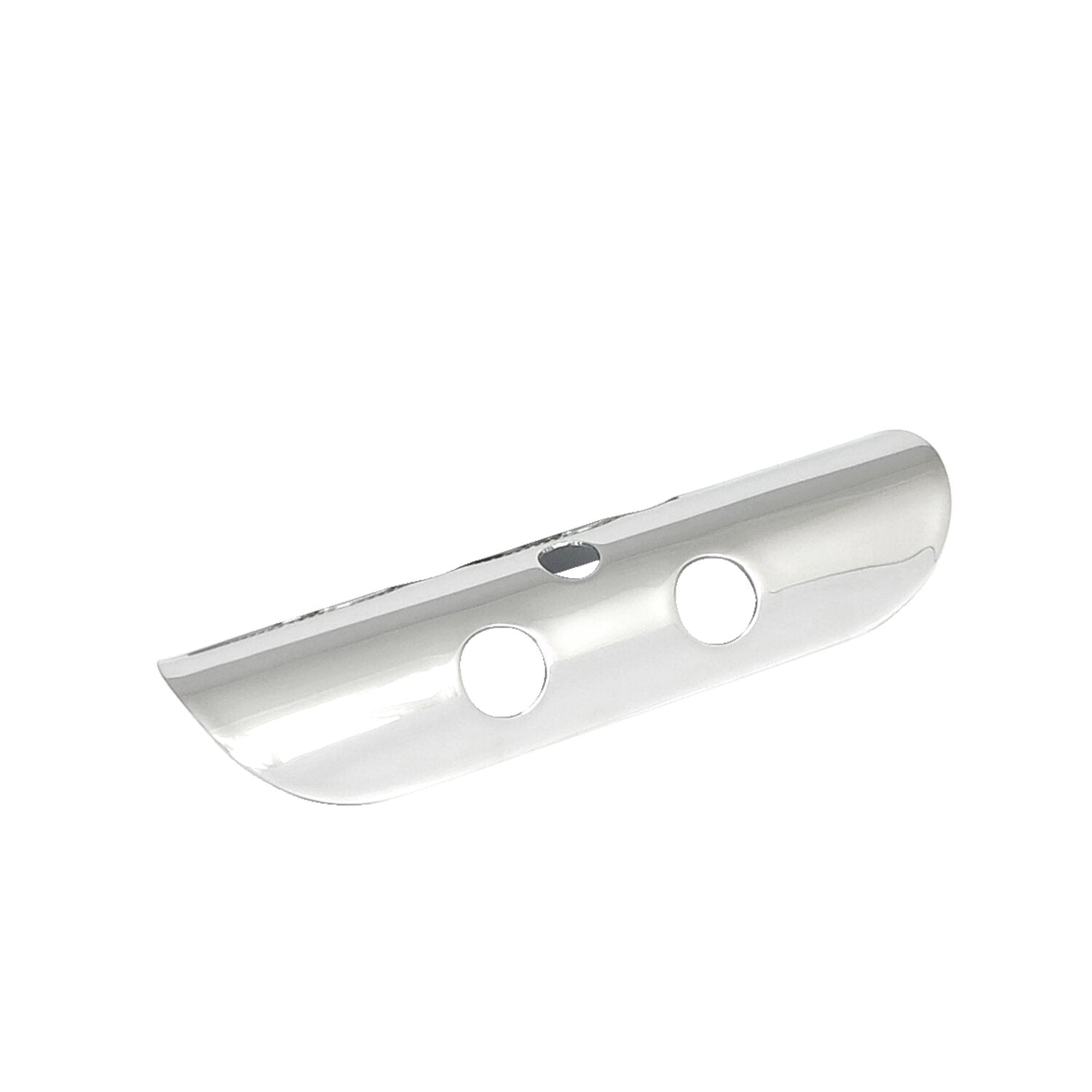 MCS Universal bullet hole heat shield 7" long chrome