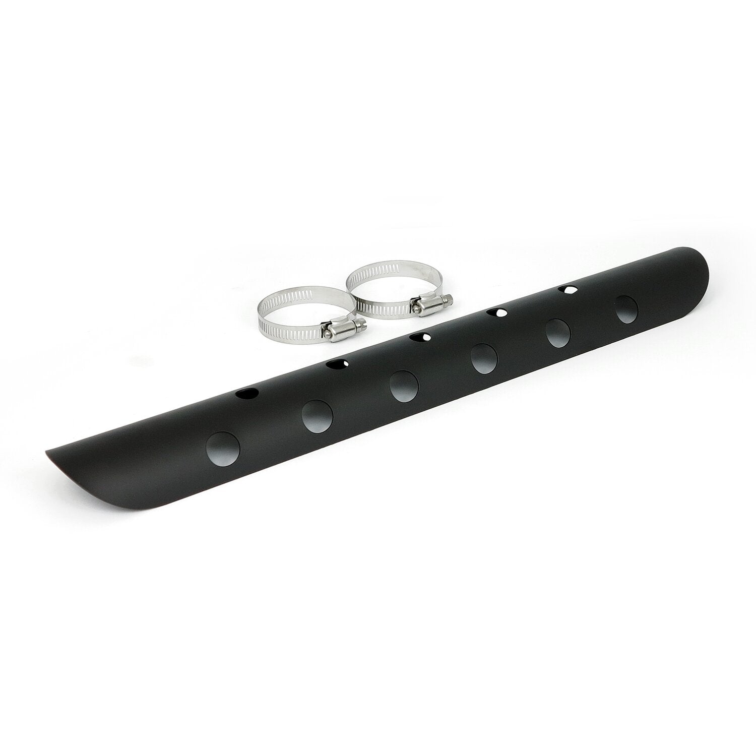 MCS Universal bullet hole heat shield 18" long black