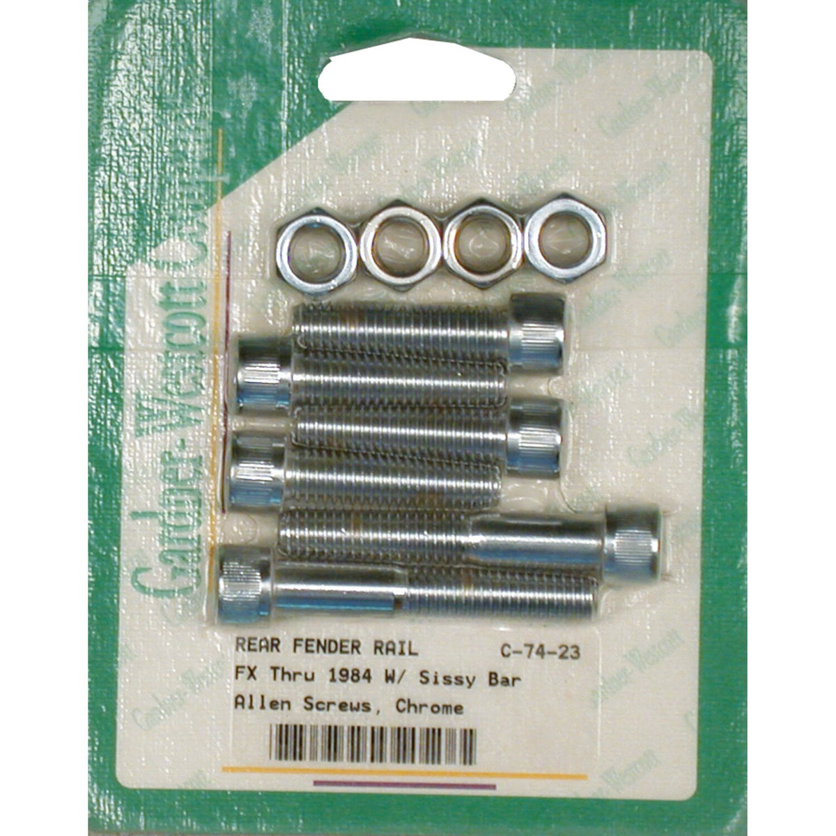 Gardner-Westcott fender strut mount kit - Chrome Allen head