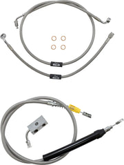 La Choppers Standard Stainless Braided Cable/Brake Line Kit for