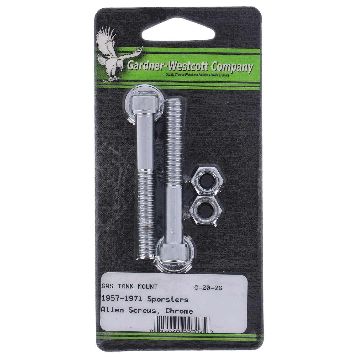 Gardner-Westcott gas tank mount kit - Chrome Allen