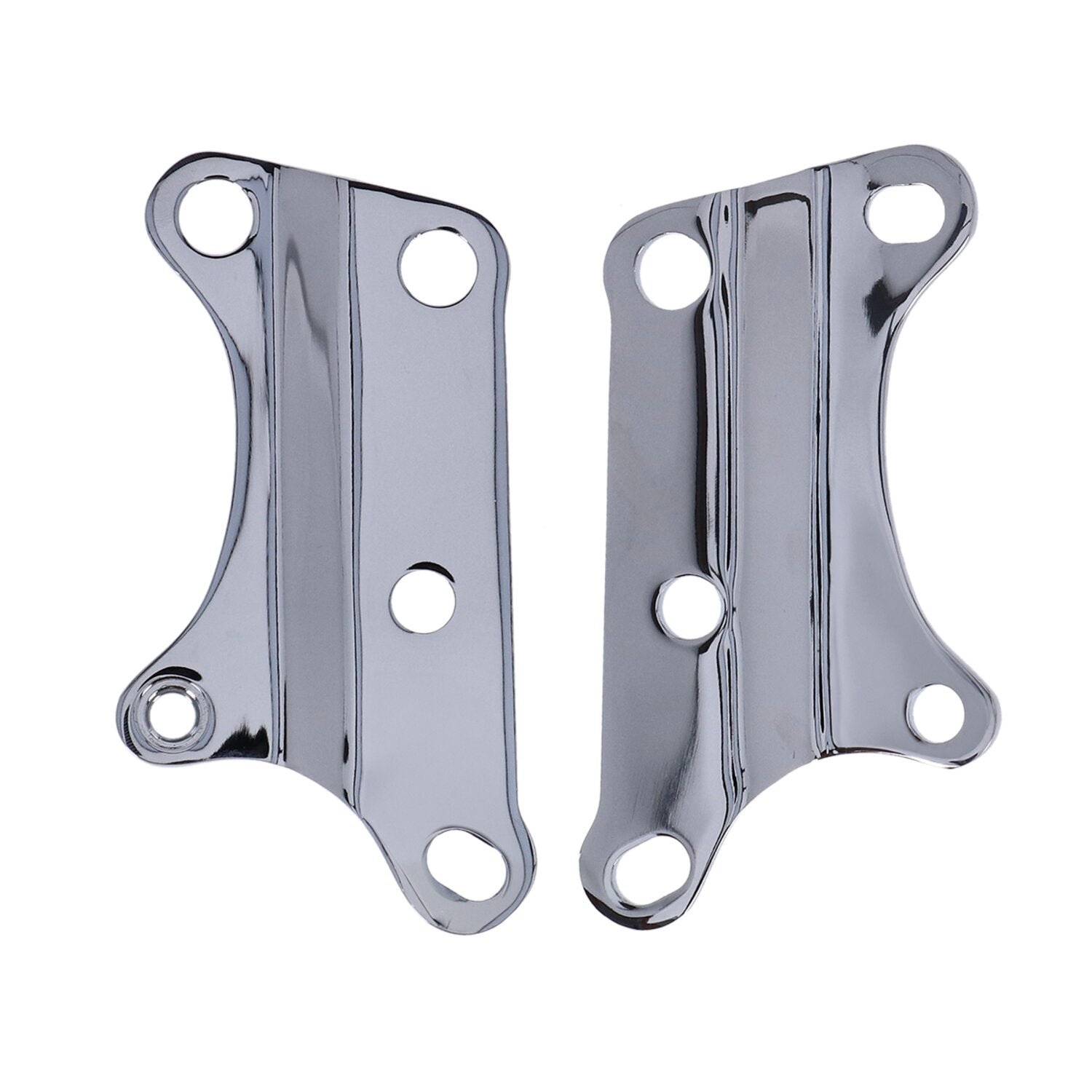 MCS Motor mount plate set lower front - Chrome