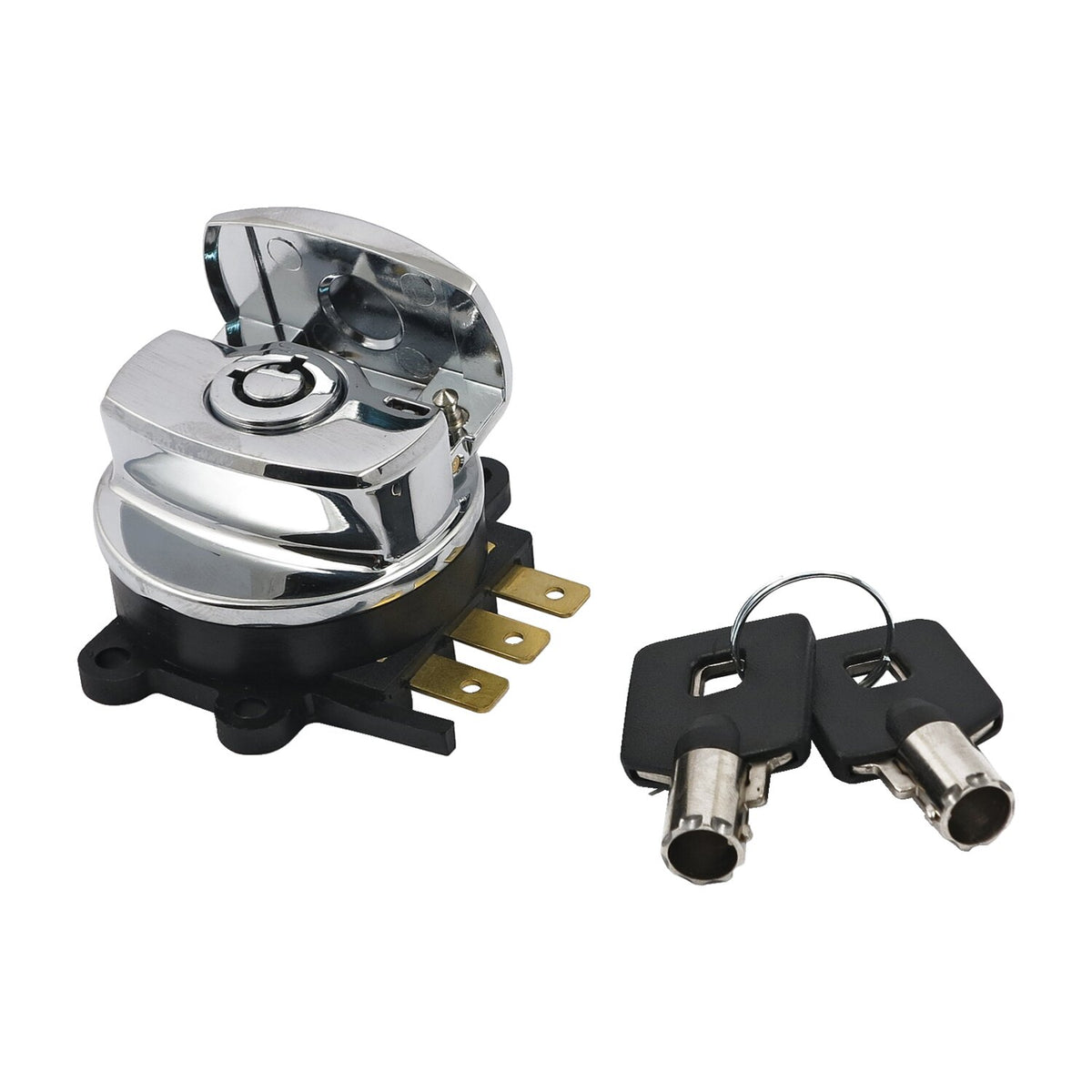 MCS 96-up ignition switch side hinge type - Chrome